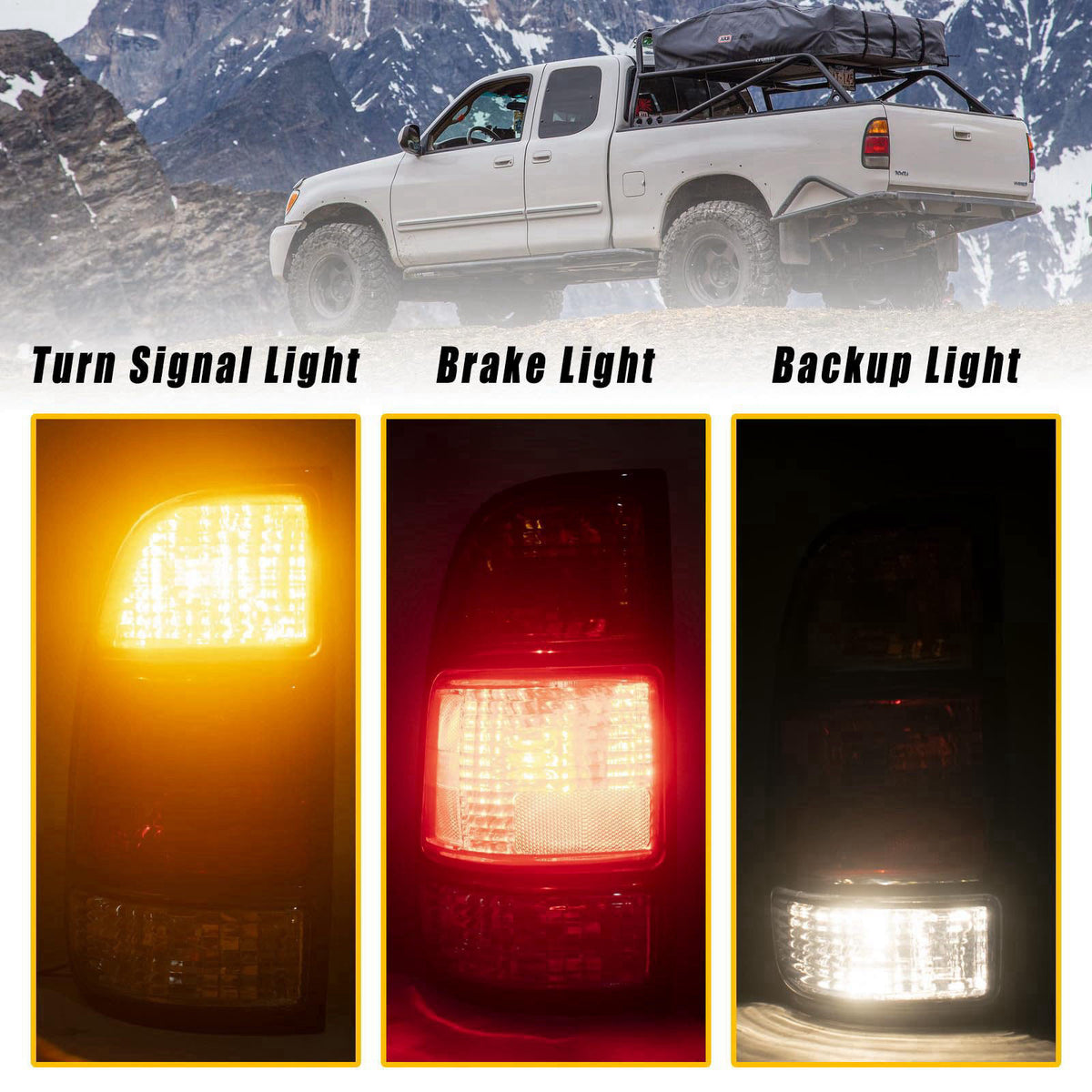 Boine Right Passenger Side Tail Light Compatible With 2000 2001 2002 2003 2004 2005 2006 Toyota Tundra Rear Light Brake 
