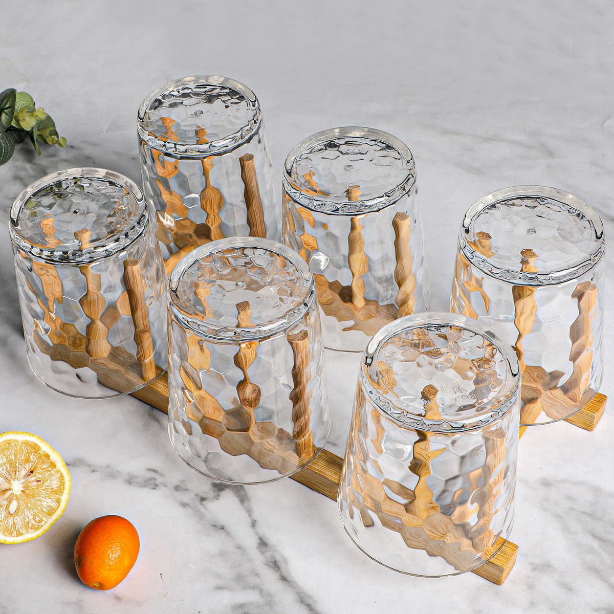 AKMQYM BPA-Free Plastic Tumblers 6 Pack (6x16oz) | Reusable Dishwasher Safe | Stackable Shatterproof Cups | Plastic Drin