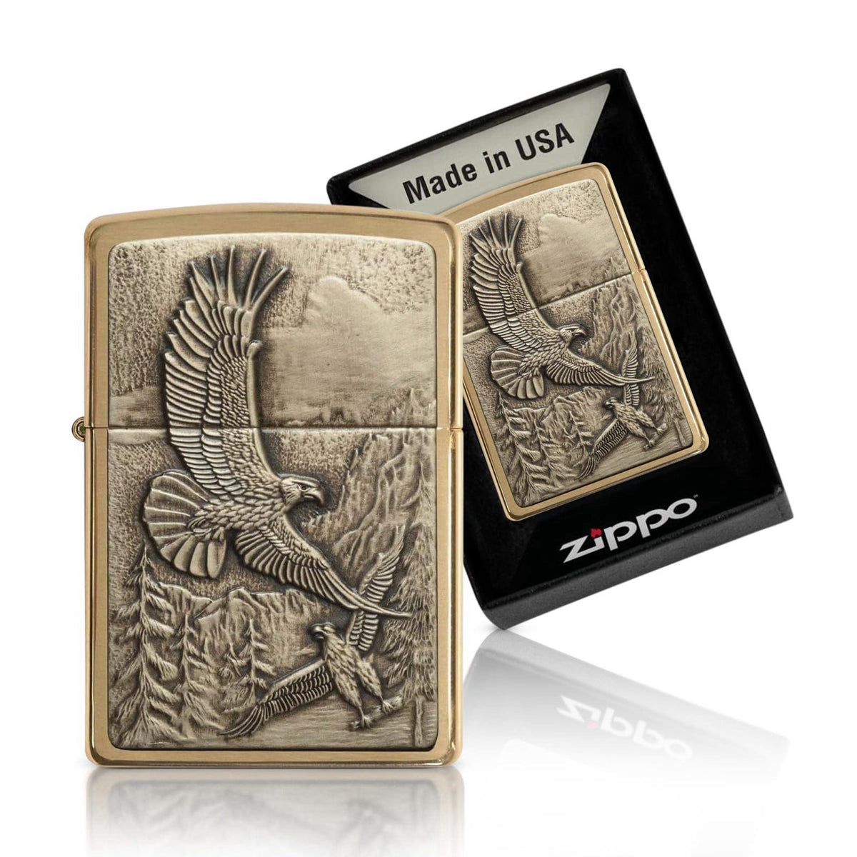 Zippo Eagles Dare Pocket Lighter by Premium Selection