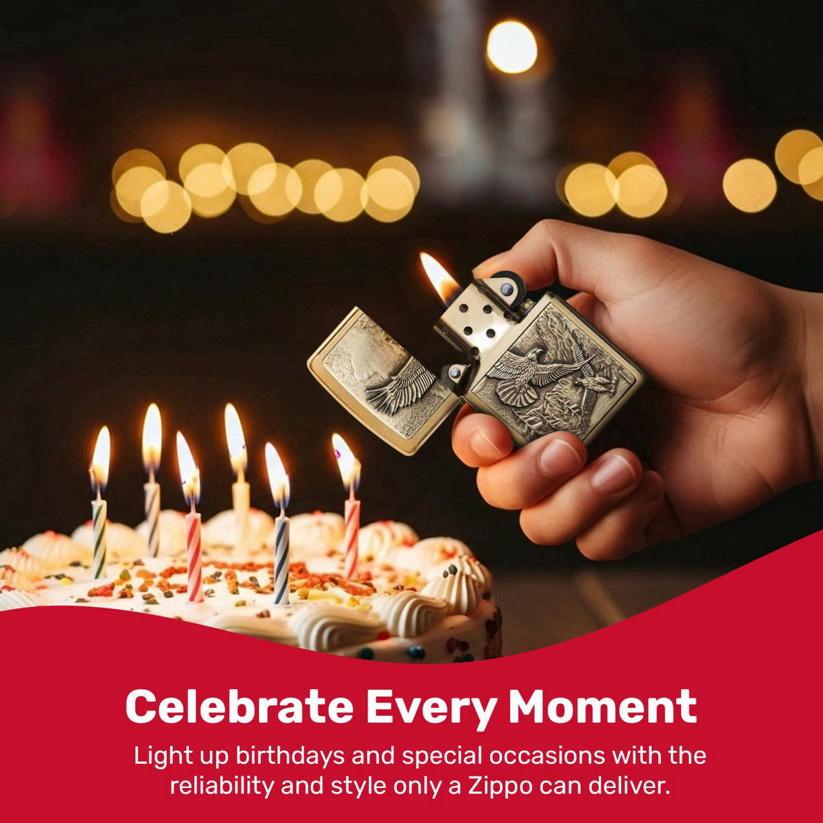 Zippo Eagles Dare Pocket Lighter by Premium Selection — view 7