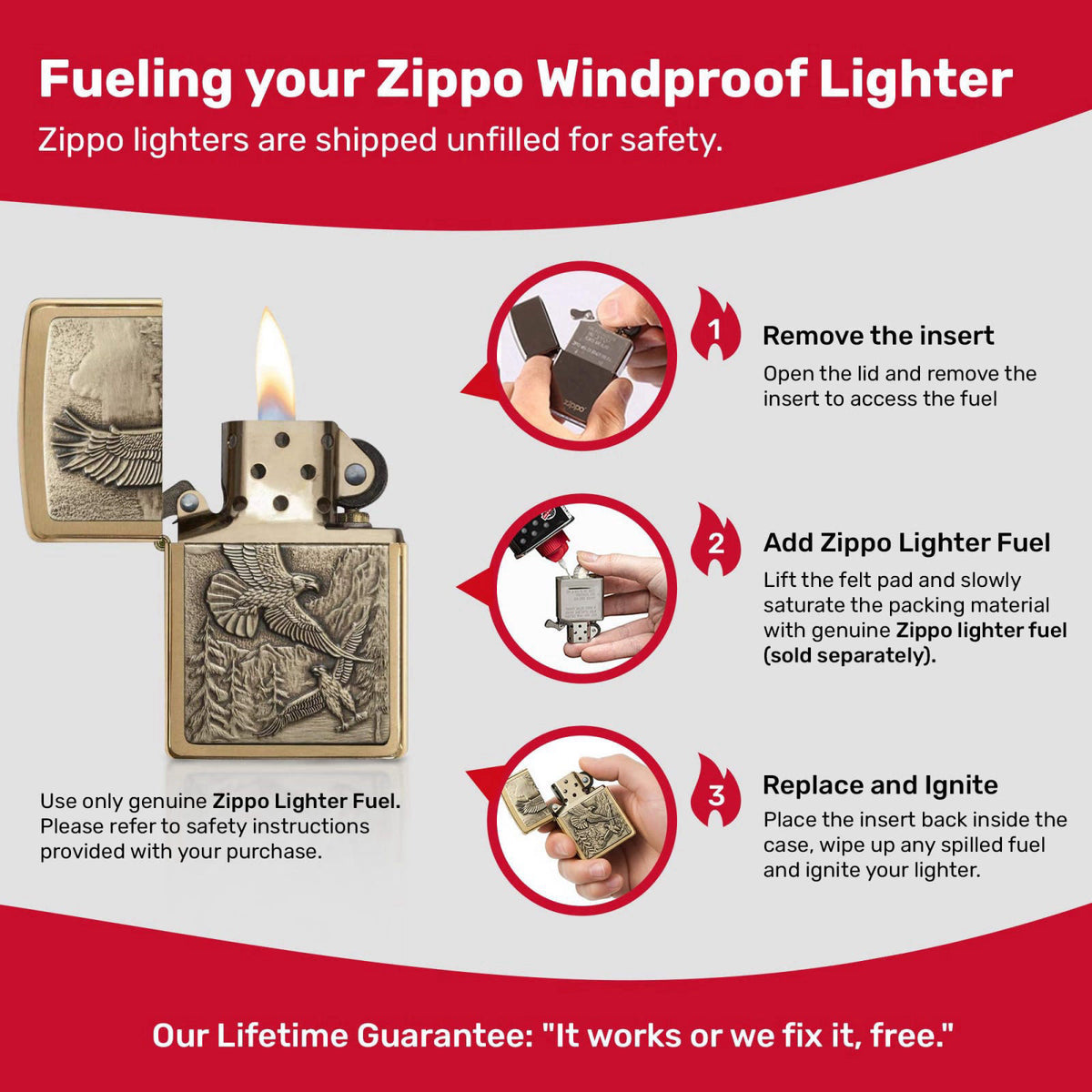 Zippo Eagles Dare Pocket Lighter by Premium Selection — view 8
