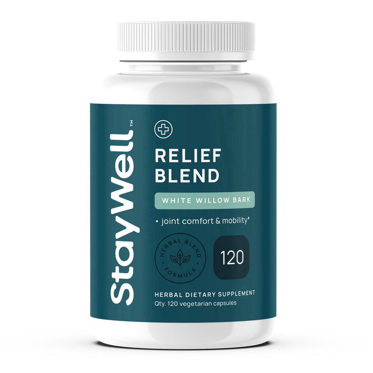 Stay-Well Naturals Pain Relief- White Willow Bark Extract, Devil's Claw, Turmeric, Boswellia, Bromelain and Ginger Premi
