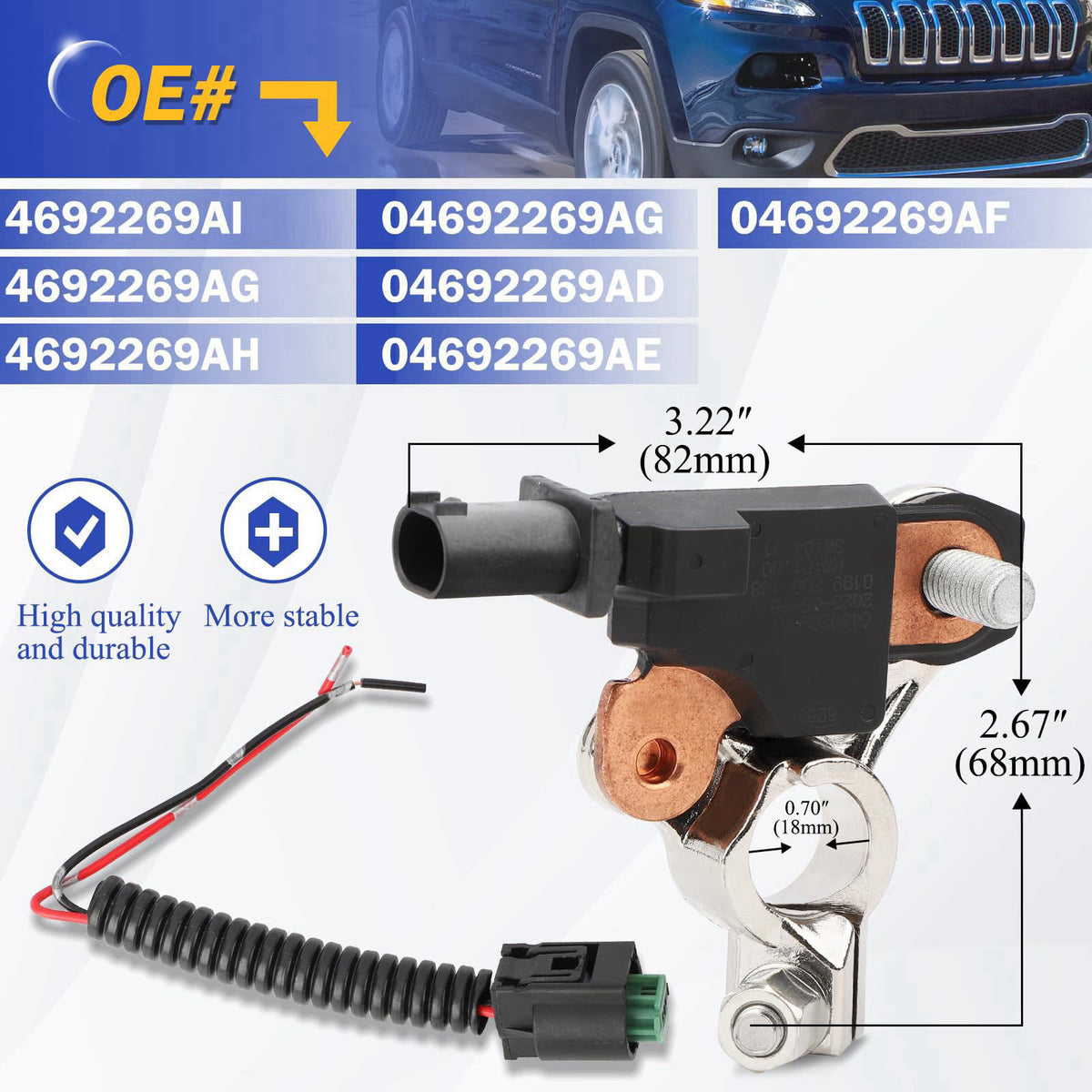 X4XZ 4692269AI Battery Current Temperature Sensor for 13-17 Dodge Ram 1500 2500 – alternate angle