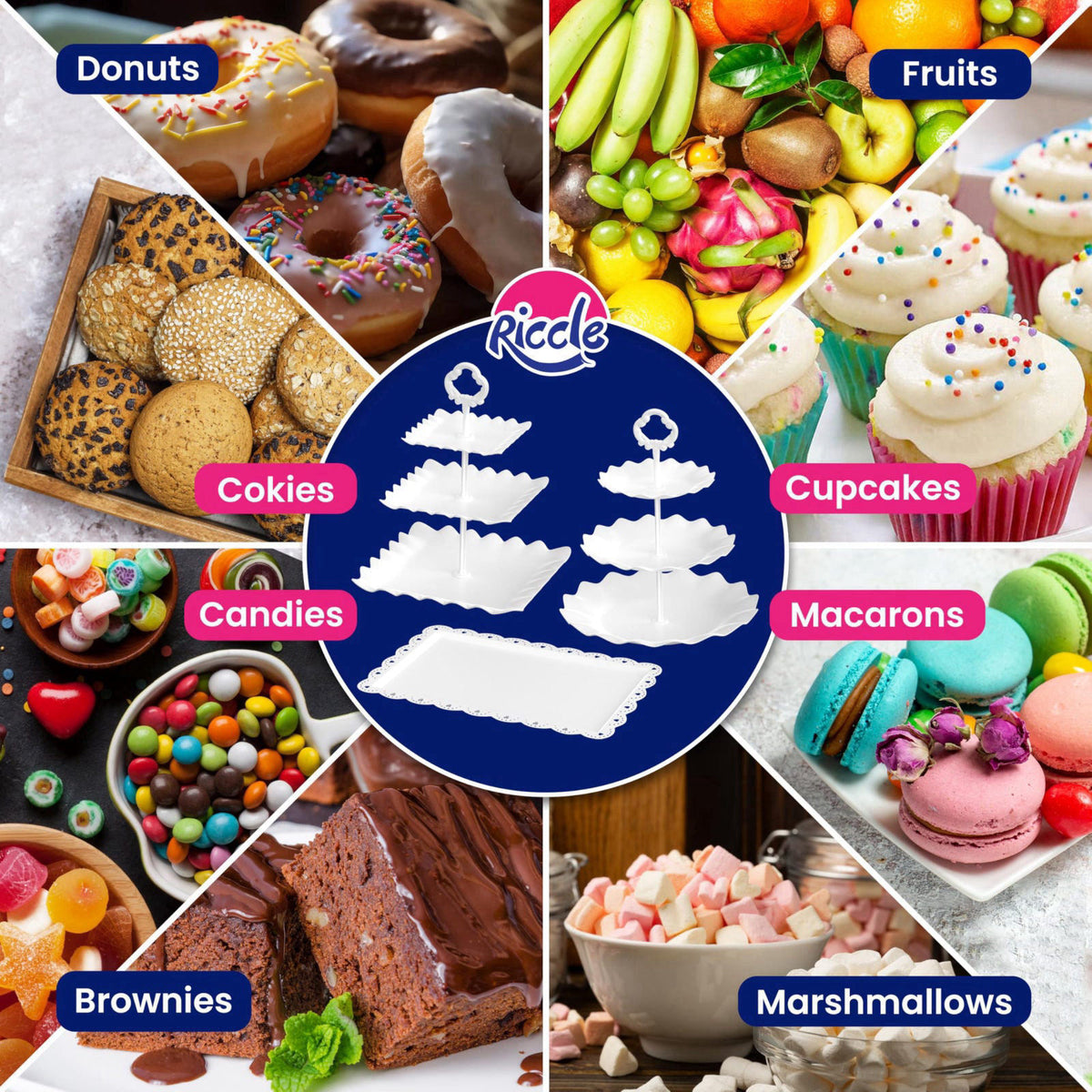 RICCLE – Cupcake Stands on display