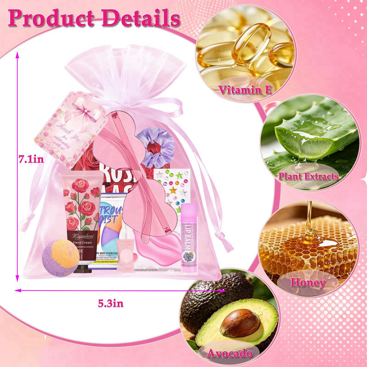 UUNZ 120 Pcs Spa Party Supplies for Girls, Spa Sleepover Birthday Supplies – close-up detail