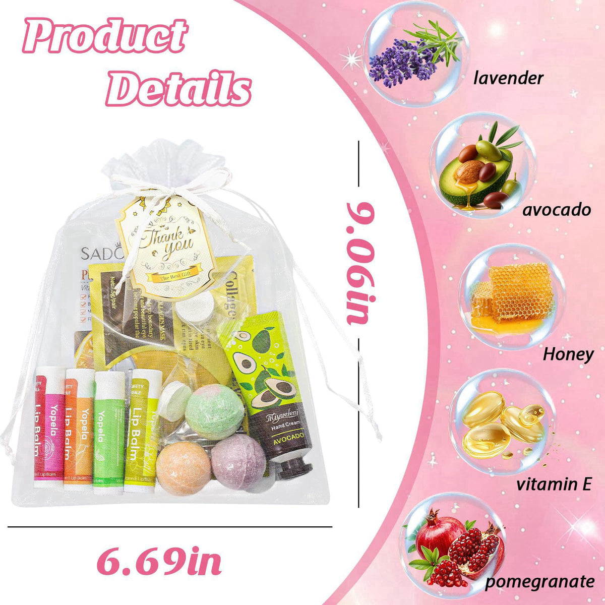 Yopela 128 PCS Spa Party Supplies for Women, Spa Kit Include Lip Balm,Facial Masks, Hand Cream, Under Eye Patches, Foot 