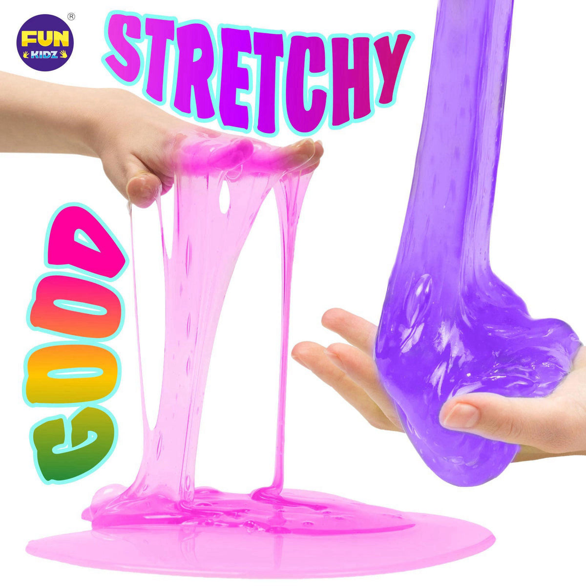 FUN KIDZ 33 Cups Jumbo Slime Kit for Kids, FunKidz Premade Ultimate Slime Pack to DIY Soft, Cloud, Clear, Butter, Glitte