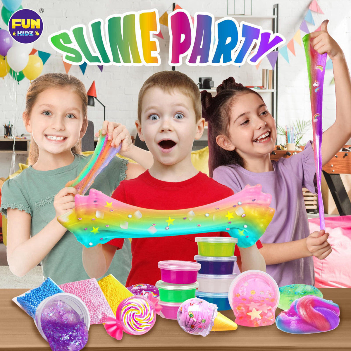 FUN KIDZ – Slime &amp; Putty Toys on display