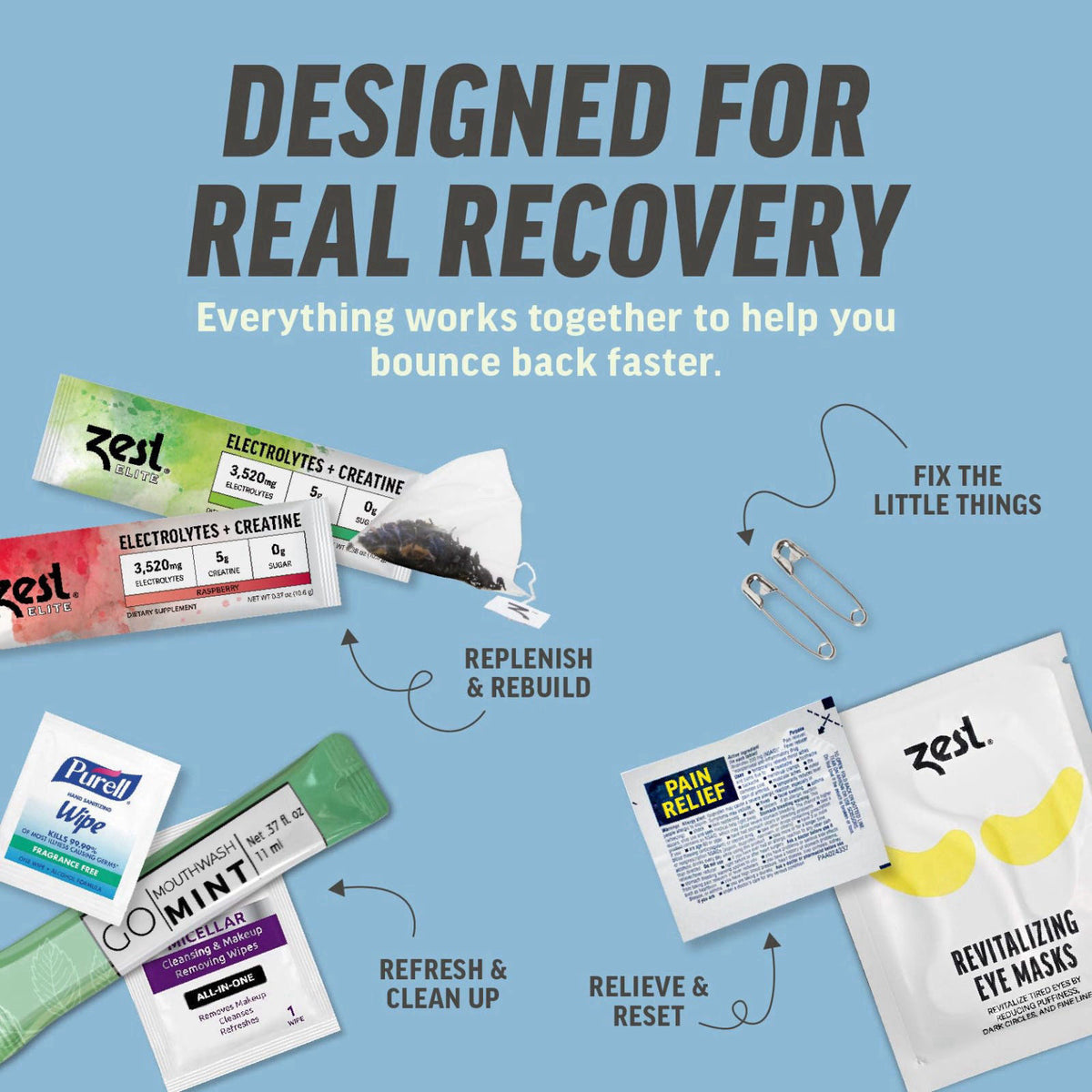 ZEST – Party Packs on display