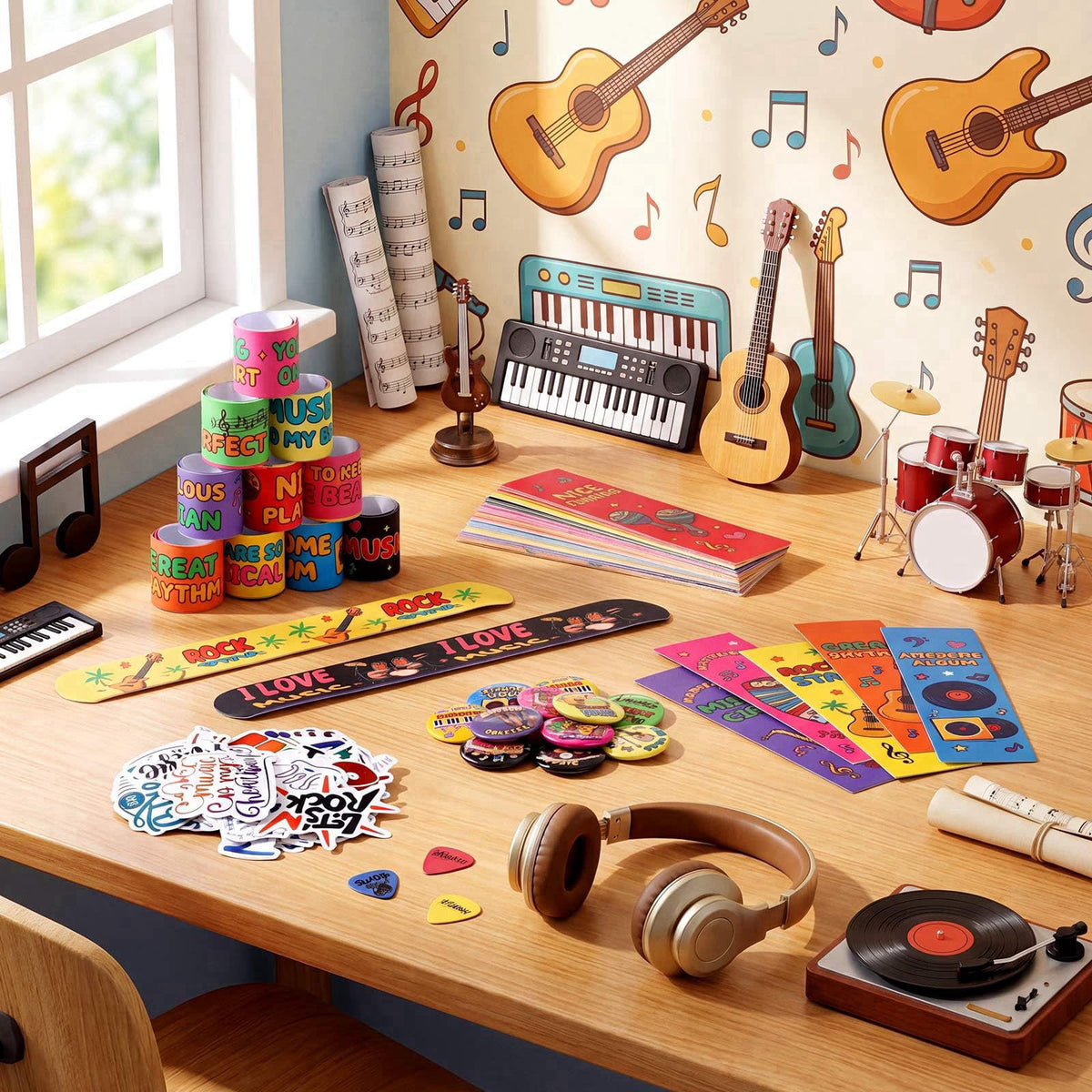 Eersida 182 Pcs Music Reward Supplies Kit Filler – close-up detail