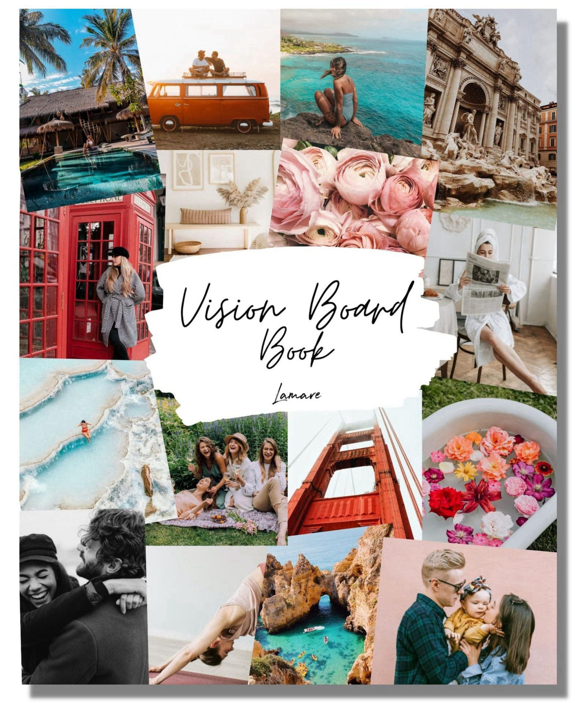Lamare Vision Board Book -1000+ Images, Vision Board Supplies for Women – Multicolor