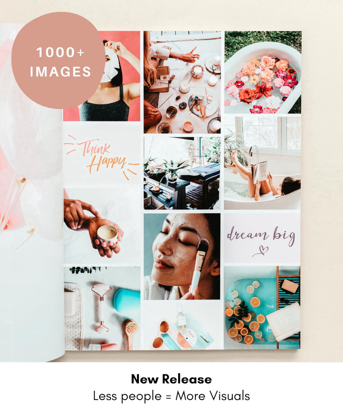 Lamare Vision Board Book -1000+ Images, Vision Board Supplies for Women – close-up detail in Multicolor