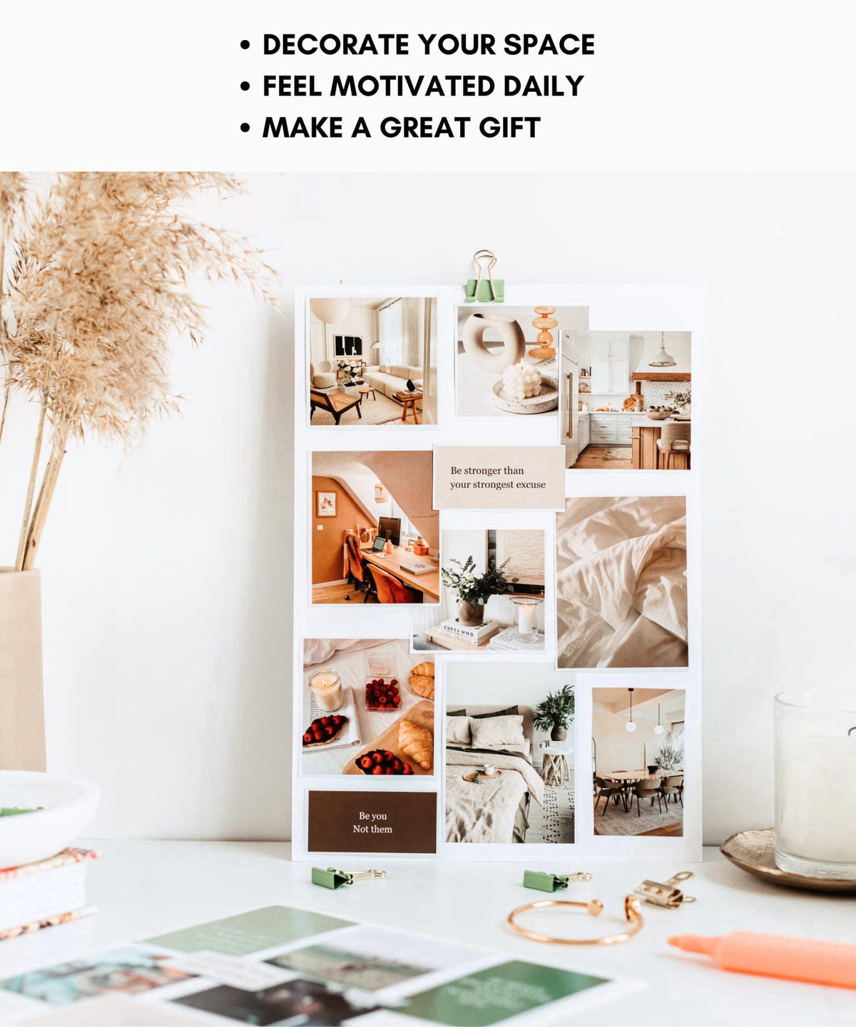 Lamare Vision Board Book -1000+ Images, Vision Board Supplies for Women – alternate angle