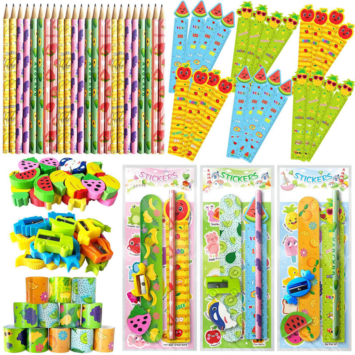 Thesixowls Goodie Bags for Birthday Party, 28 Pack Stationery Return Gifts Party Favors with Pencils – product photo (Aw