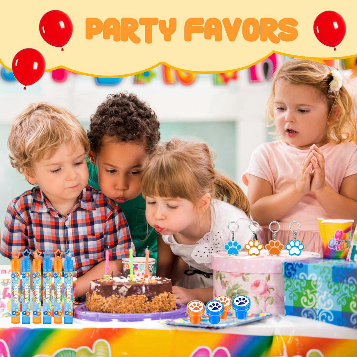 WPAZH 130Pcs Birthday Party Favors Gift Decorations Supplies for Outdoor Decor Party Essentials Must Haves Stars Balloon