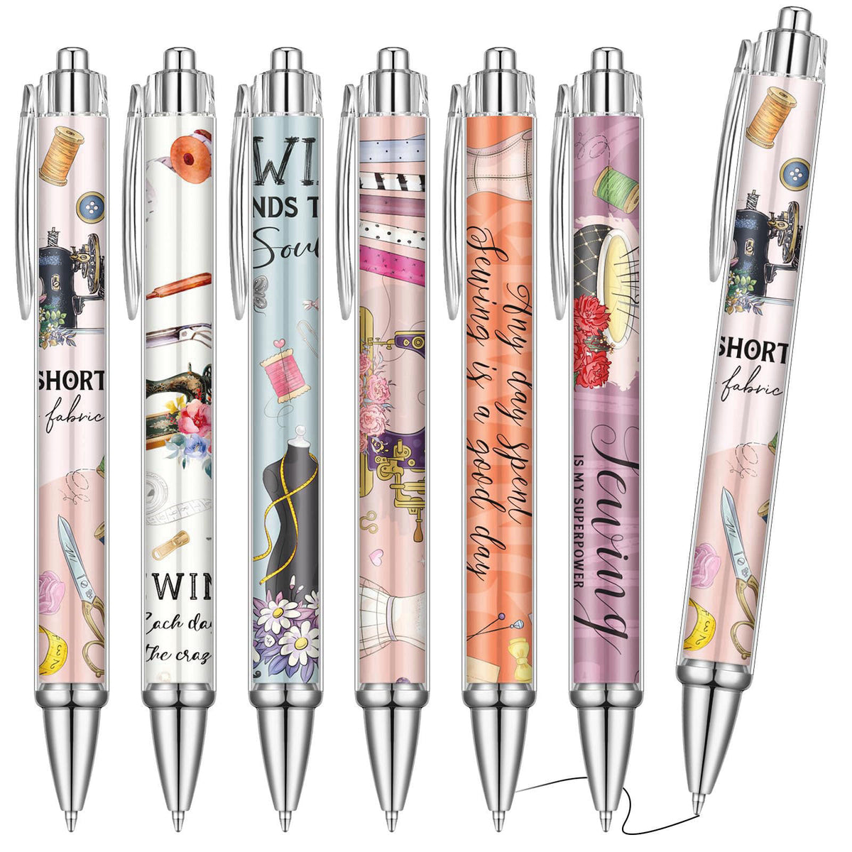 Humyoun 24 Pcs Sewing Pens Quilters Gifts for Sewing Lovers Women Favors – product photo (Ballpoint Pens)