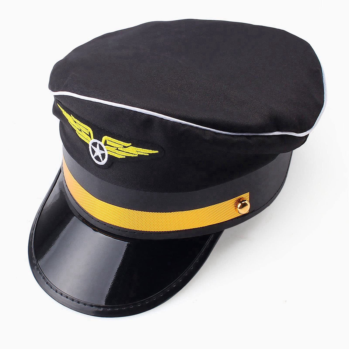 Yewong Airline Pilot Captain Hat Pilot Costume Accessory with Aviator Sunglasses for Adults and Teens Captain Halloween 
