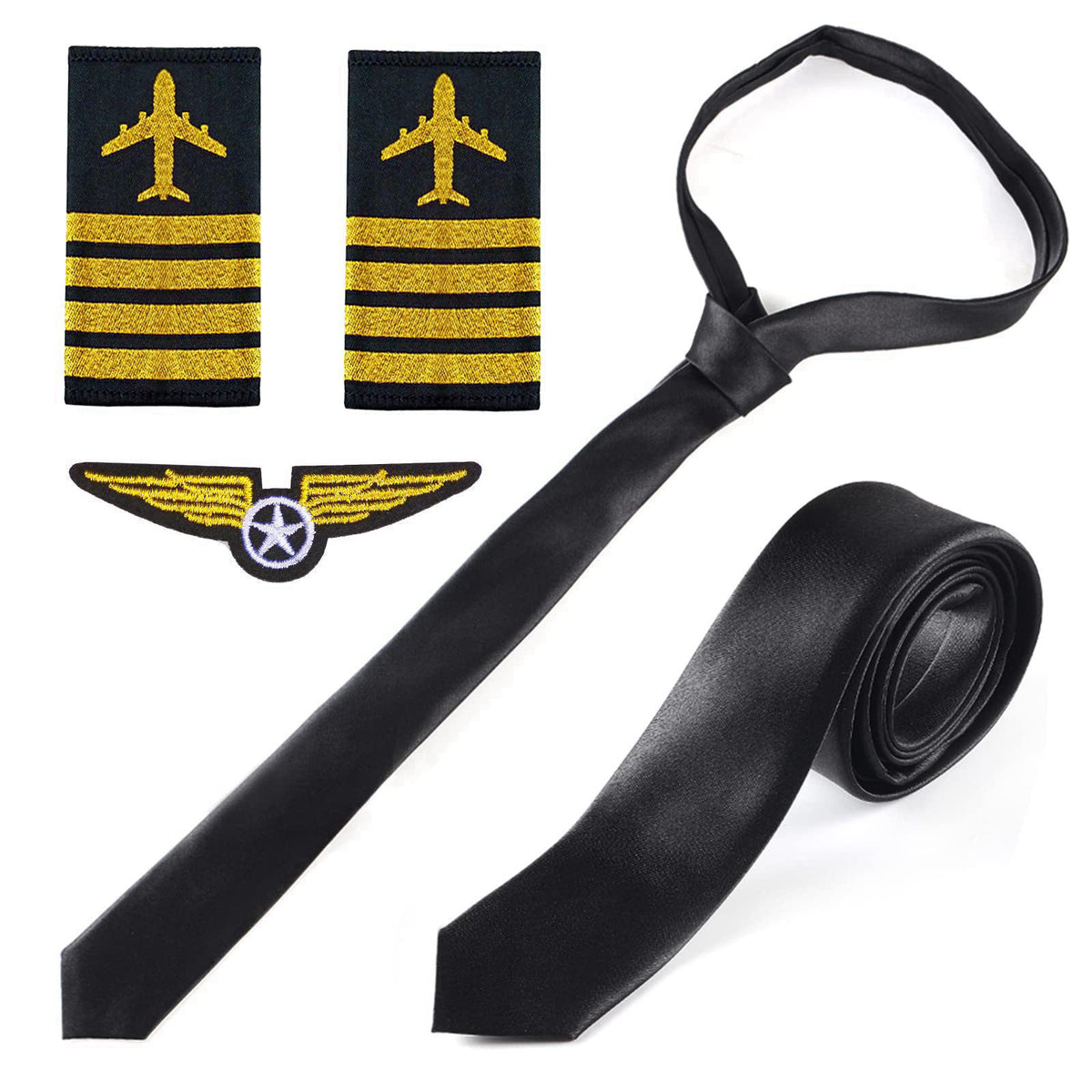 Yewong Airline Pilot Captain Hat Pilot Costume Accessory with Aviator Sunglasses for Adults and Teens Captain Halloween 