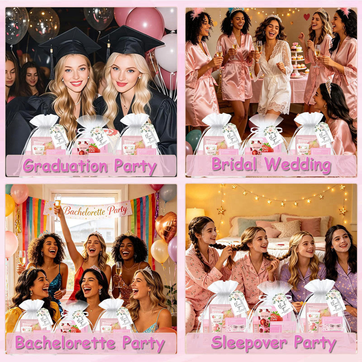 UYJ, 112 Pcs Spa Party Favors For Women,Spa Sleepover Party Supplies For Girls – alternate angle