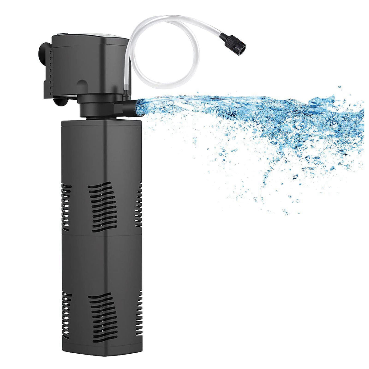 TARARIUM Aquarium Filter for 55-150 Gal. Tank Crystal 300GPH Biochemical Filtration Powerful Pump Submersible Internal F