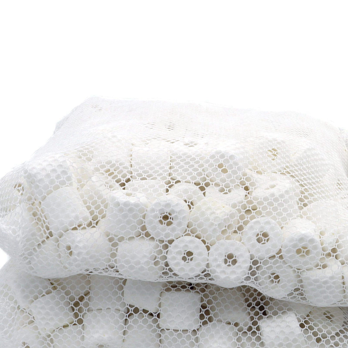 JIHAQUA Aquarium Bio Ceramic Rings 10 lbs Filter Media for Pond Fish Tank – close-up detail
