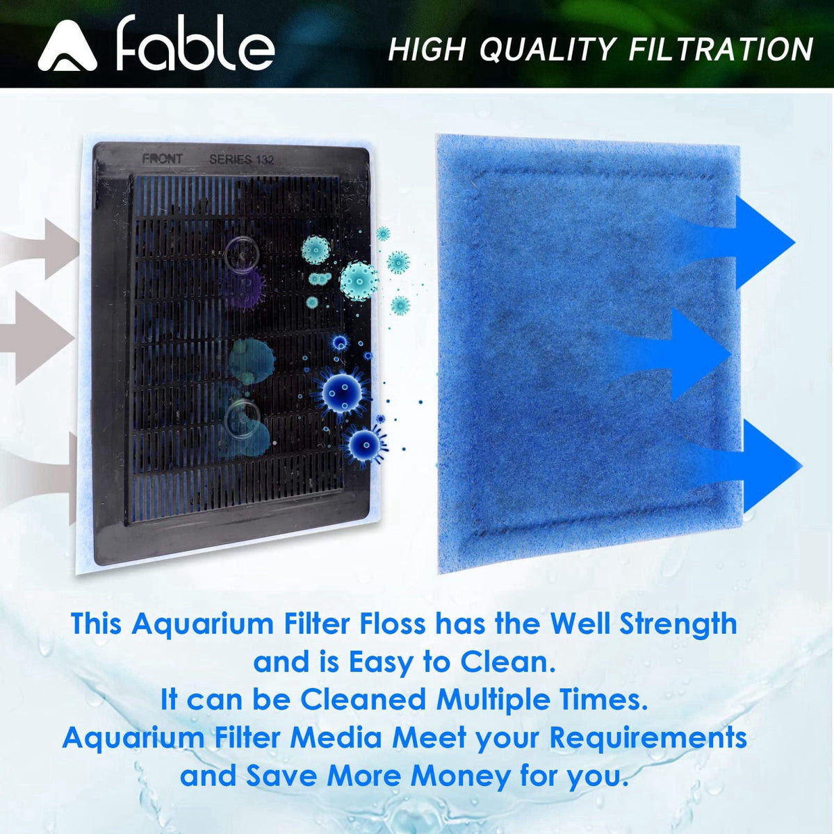 A Fable Aquarium Filter Cartridge Replacement for AquaTech EZ-Change #2 Aquarium Filter, for No.2 Cartridge, for marinel