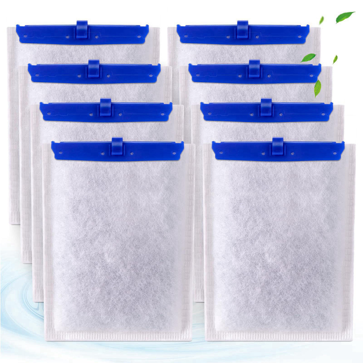 xbbwmrs 8-Pack Large Replacement Filter Cartridges Compatible with Tetra Whisper Bio-Bag Filters Large Aquarium Filter C