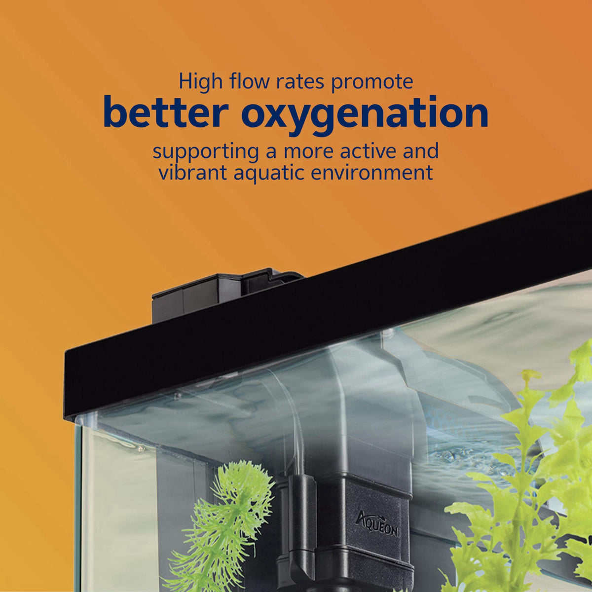 Aqueon QuietFlow 20 LED PRO Aquarium Fish Tank Power Filter For Up To 30 Gallon Aquariums – back view and specifications
