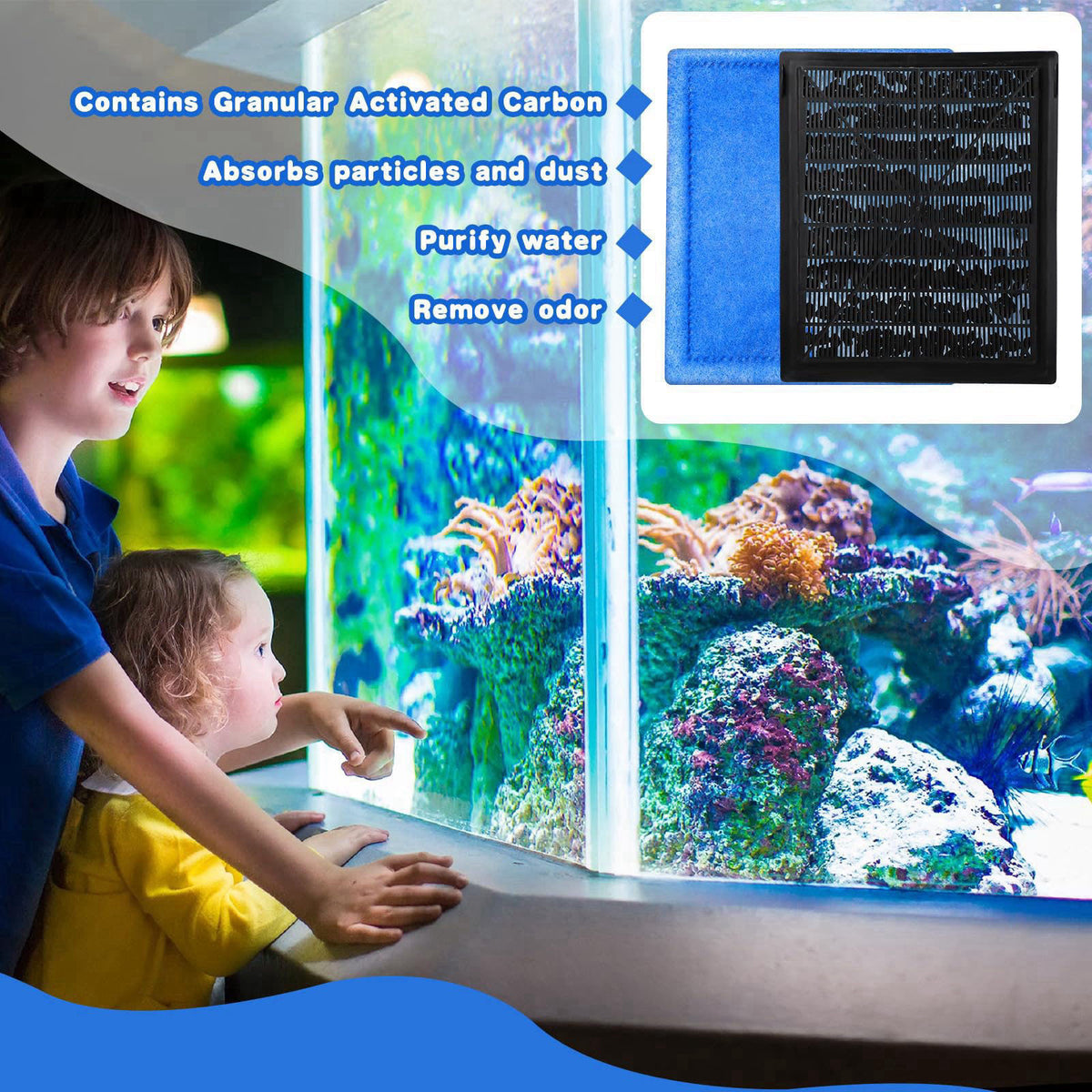 Preboun Aquarium Filter Cartridge Compatible with Aquatech Ez Change #3 Fish Tank Filter Cartridge Compatible with Aquat