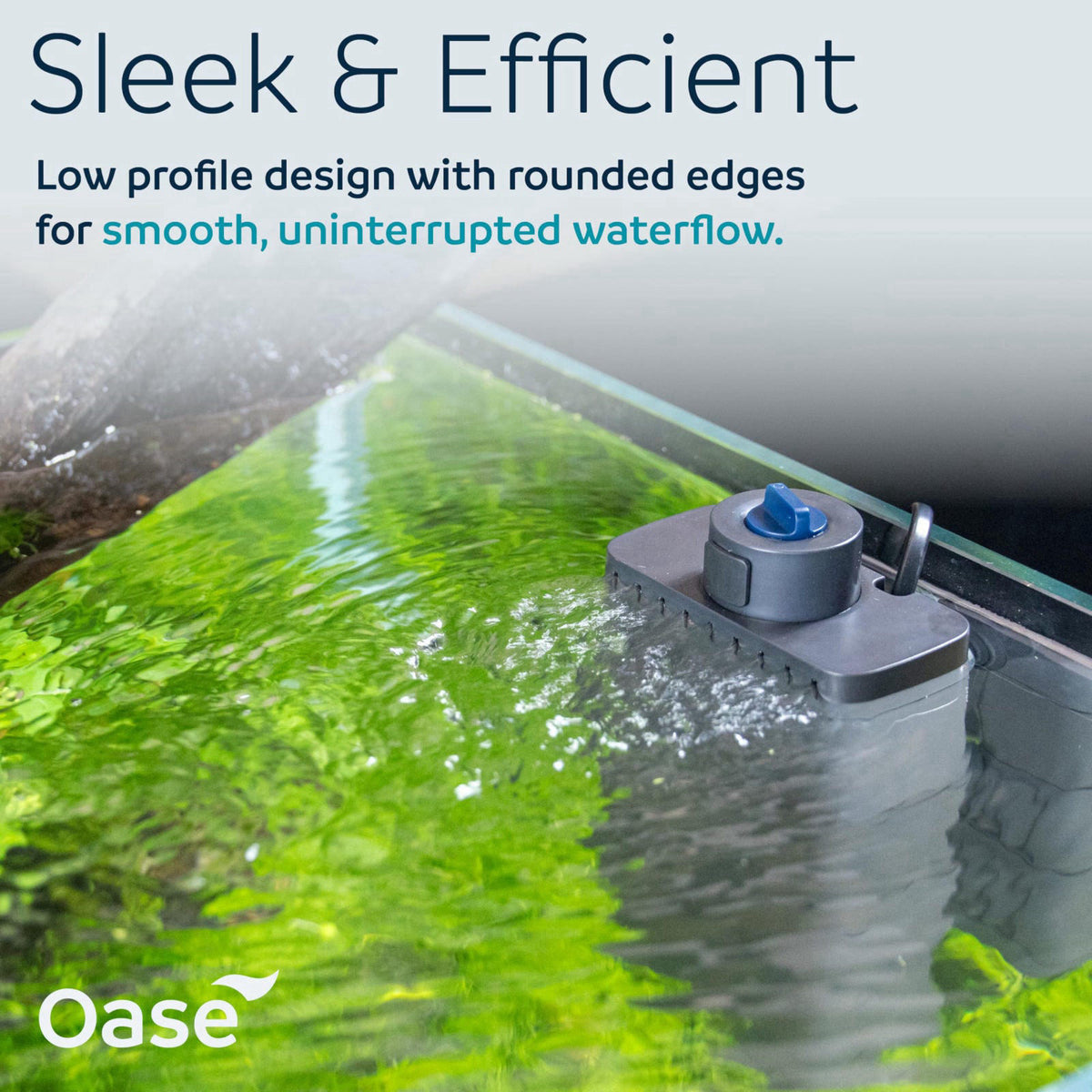 Oase EcoFlow 150 Internal Aquarium Filter – Quiet Submersible Multi-Stage Filter (Biological & Mechanical), Custom Flow,