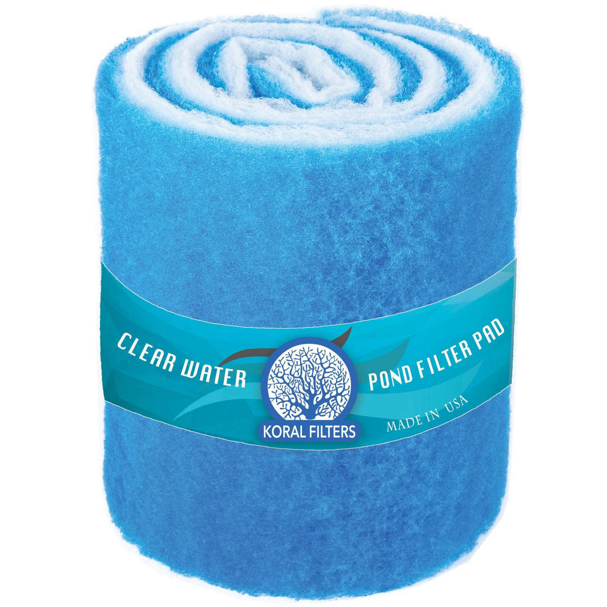 Koral Filters Koi Pond and Aquarium Filter Media Roll - 12 Inches by 72 Inches by 1.25 Inches (6 ft) - Cut to Fit - Dura