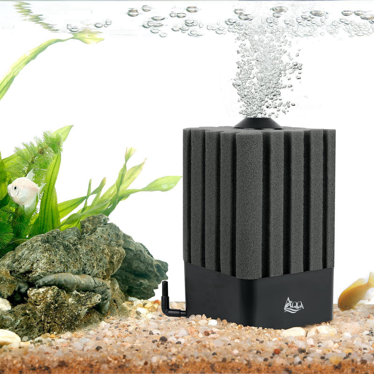 AQQA Aquarium Sponge Filter for 20-110 Gallon, Submersible Fish Tank Filter – product photo (Filters)