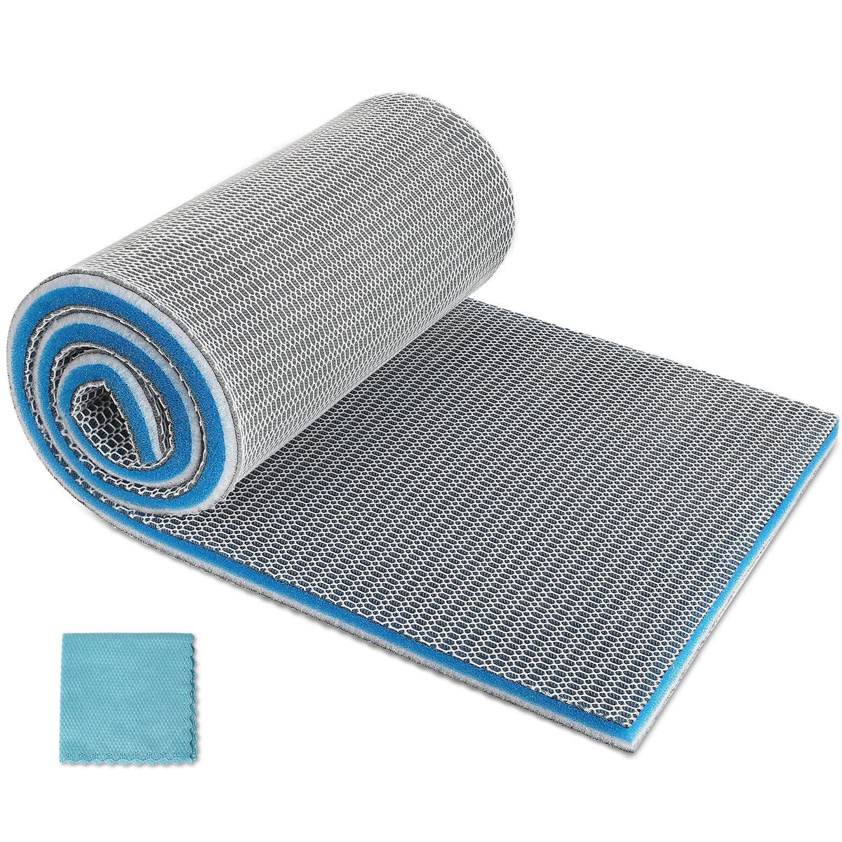 ZVAWDR Aquarium Filter Media, Upgraded 8-Layer Filter Sponge Pad for Fish Tank and Pond, Super Filtering Effect, Cut to 