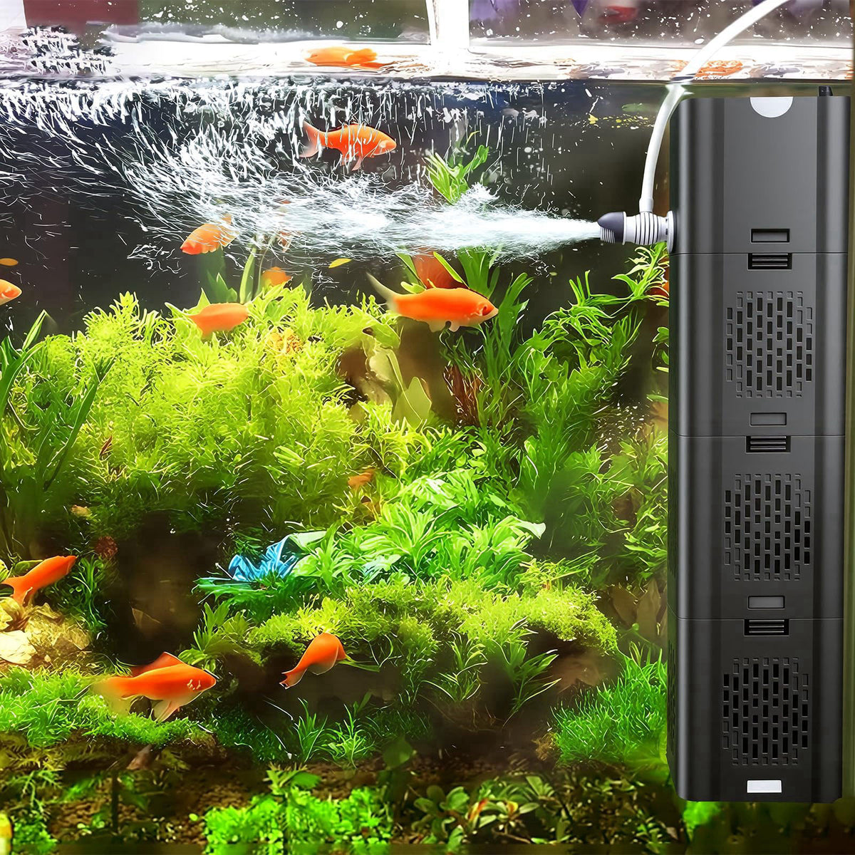 COOSPIDER Aquarium Filter 400GPH for 40-150 Gallon Fish Tank & Cold Plunge – product photo (Filters)