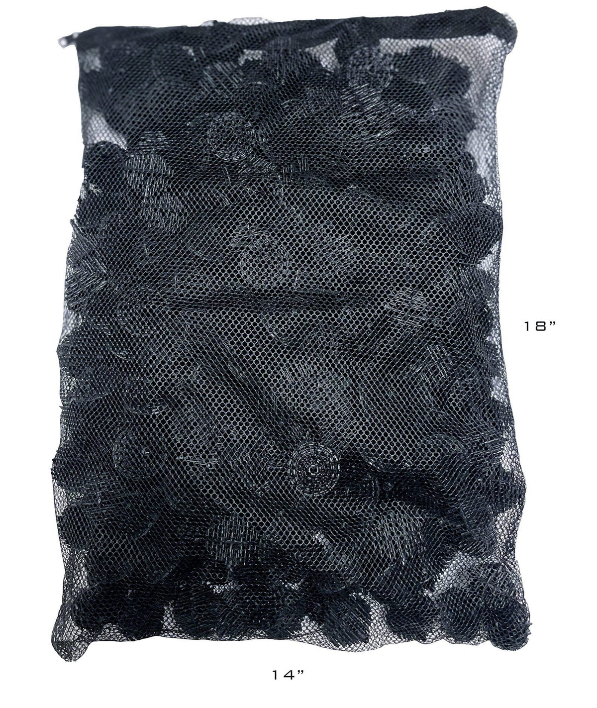 Aquarium Masters 300 Count 1.5 Inch Large Bio Balls Filter Media - Includes 18x14 Mesh Bag with Easy Access Zipper - Per
