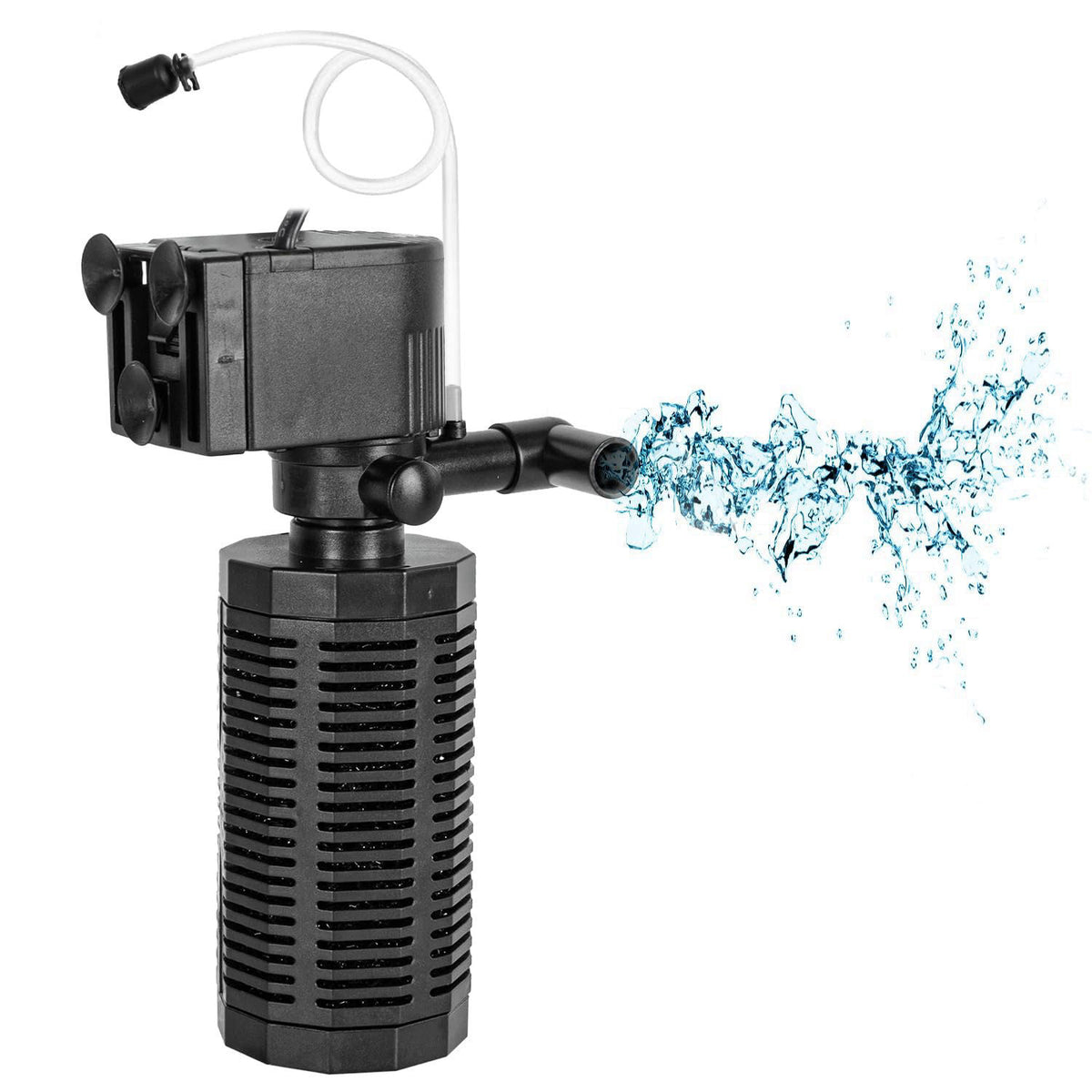 Yaubay 18W Aquarium Internal Filter for 55-120 Gallon Tanks, Power Biochemical Sponge Fish Turtle Tank Filter with Aerat