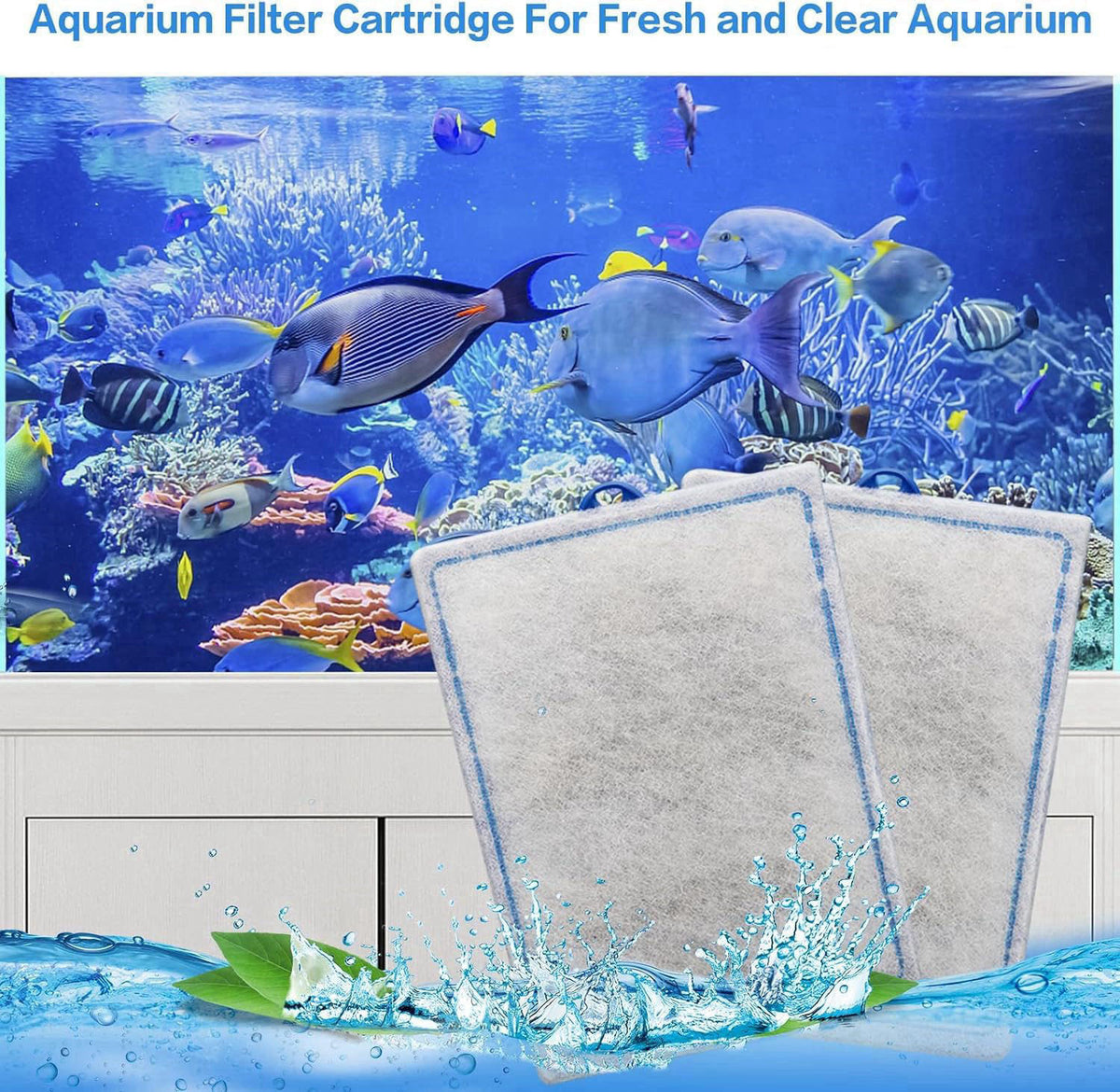 xbbwmrs 12-Pack Large Aquarium Filter Cartridges Compatible with Whisper Bio-Bag Power Filters - Assembled – alternate a
