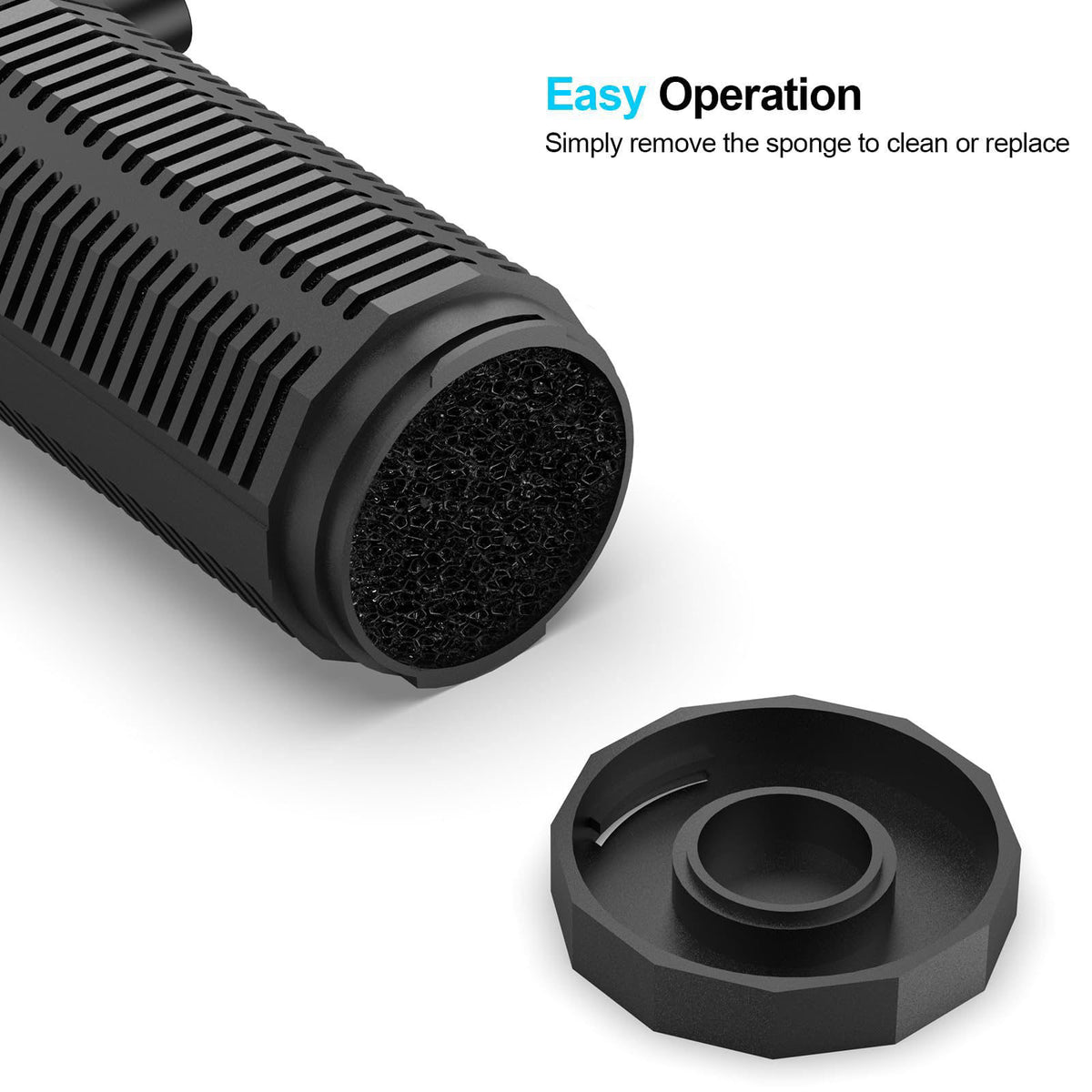 OQTTNEO 400GPH 4-in-1 Aquarium Filter 30~100 Gallon Quiet Fish Tank Filters – alternate angle