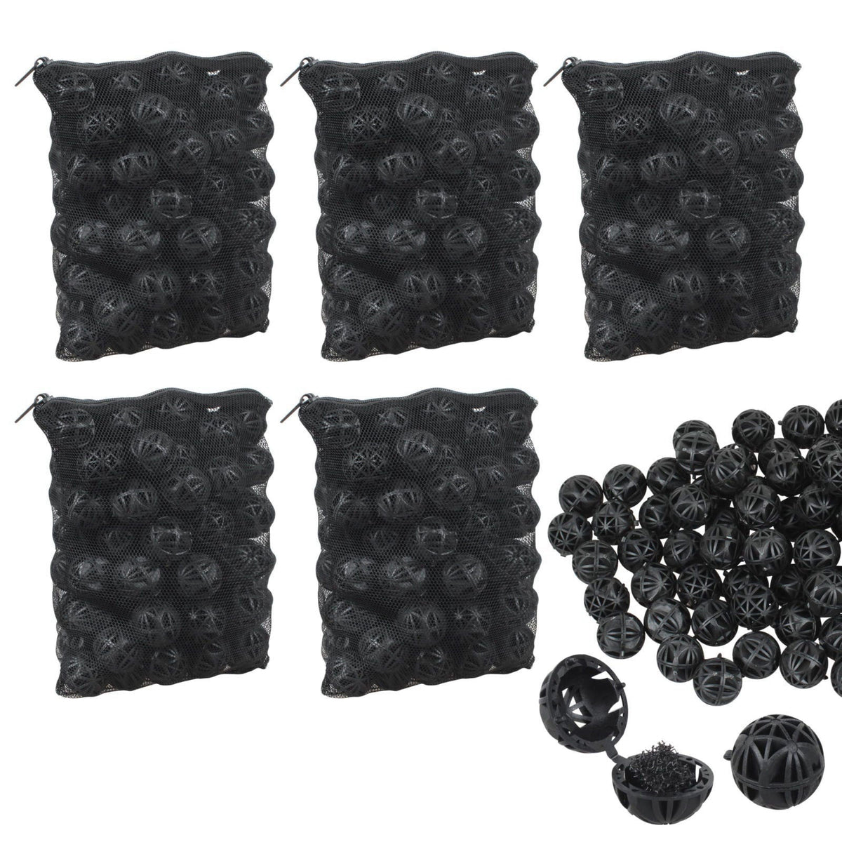buccilly 500Pcs Bio Filter Balls for Aquarium Pond – product photo (Filter Accessories)