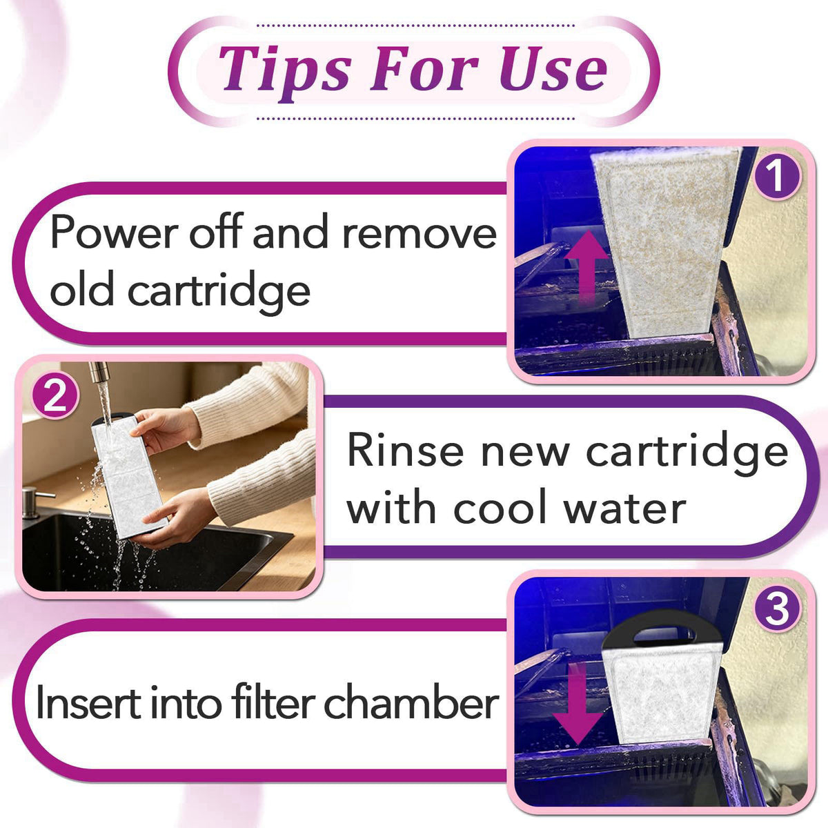 Bookiq 12 PCS Aquarium Cartridges Compatible with Coralife Biocube Fish Tank – back view and specifications