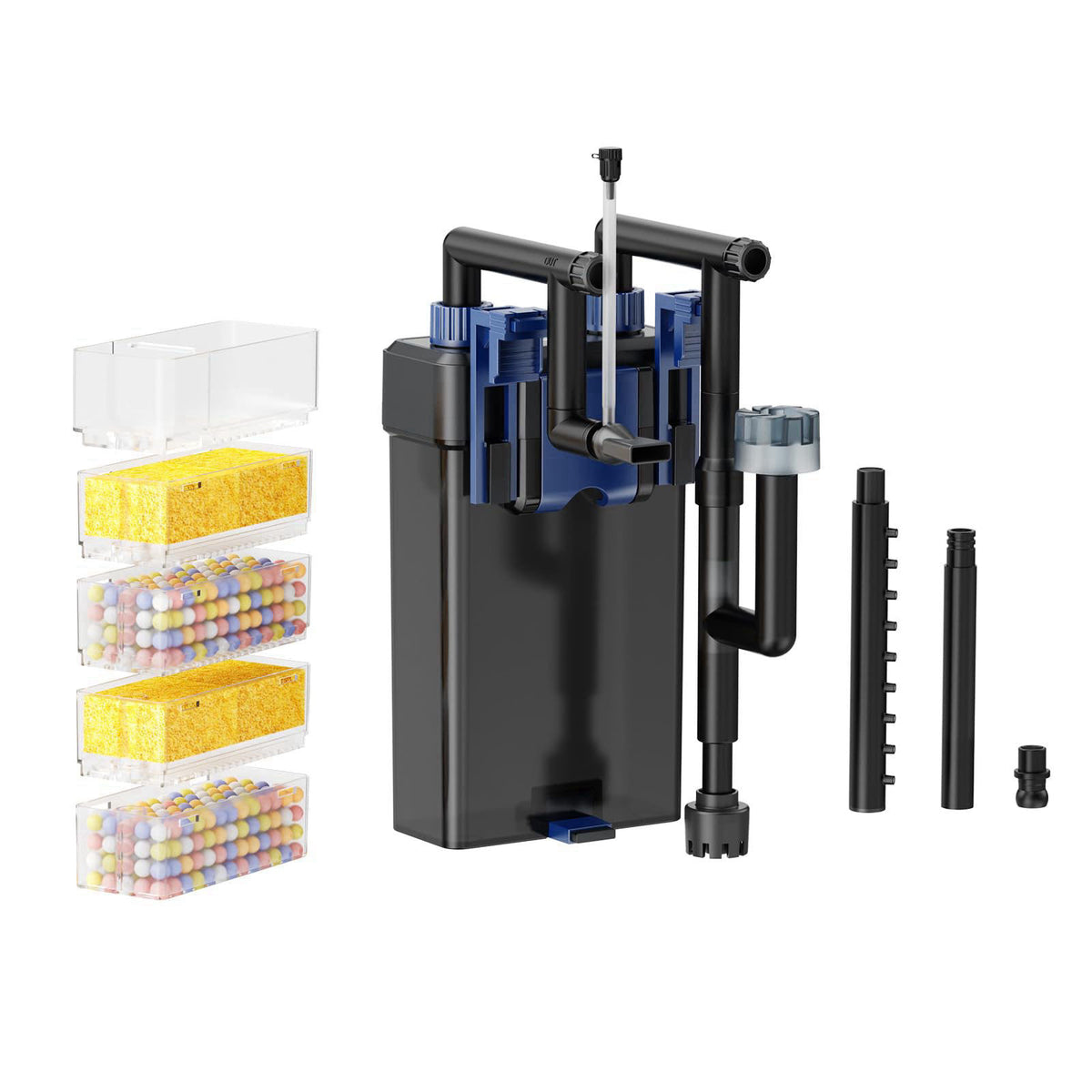 SYSENCIAGA Hang-On-Back Aquarium Filter (8W, 14-26 Gal) – product photo (Filters)