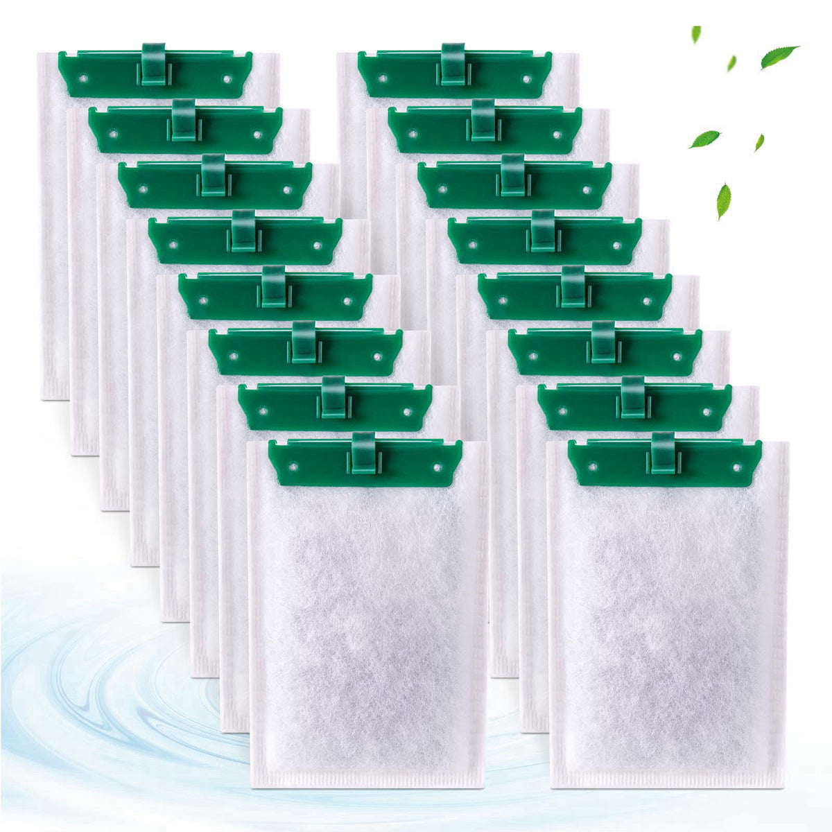 xbbwmrs 16-Count Medium Filter Cartridges Compatible with Tetra Whisper Bio-Bag Filters Medium Replacement Filter Cartri