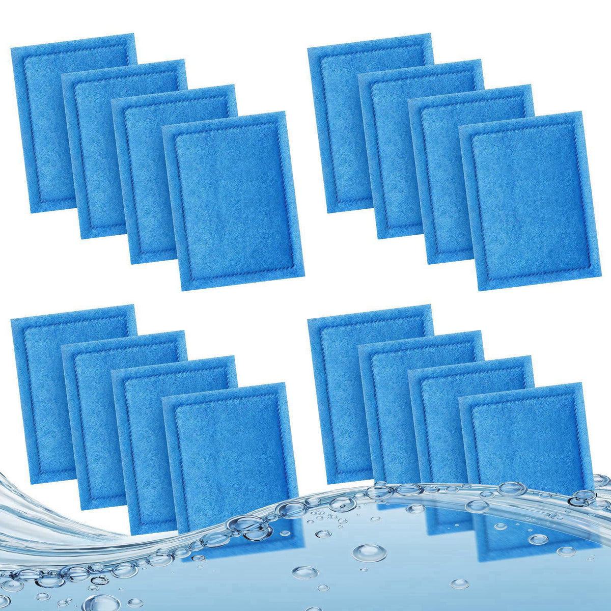 Kucbraly 16 Pack Aquarium Filter Cartridge for Marineland Rite-Size B & for Aqua-Tech EZ-Change #2, Fish Tank Filters fo