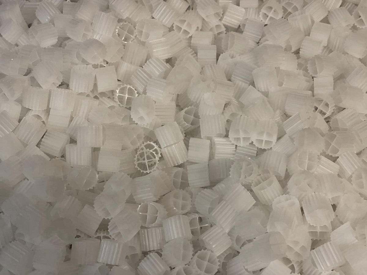 K1 Bio Media Plus K1 Bio Filter Media Moving Bed Biofilm Reactor (MBBR) for Aquaponics, Aquaculture, Hydroponics - Ponds