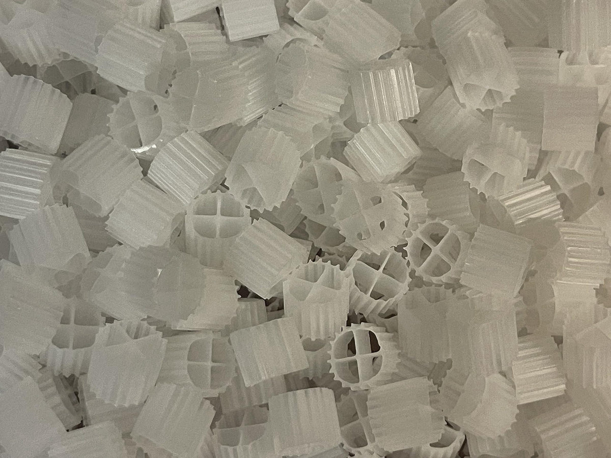 K1 Bio Media Plus K1 Bio Filter Media Moving Bed Biofilm Reactor (MBBR) for Aquaponics, Aquaculture, Hydroponics - Ponds