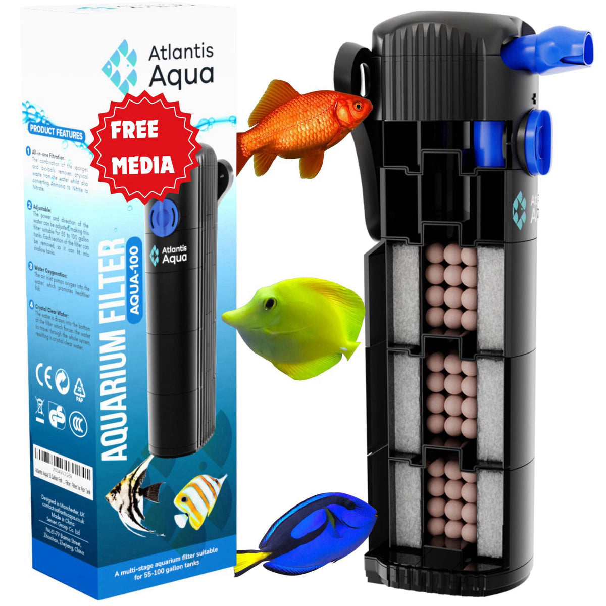 Atlantis Aqua – Filter Accessories on display