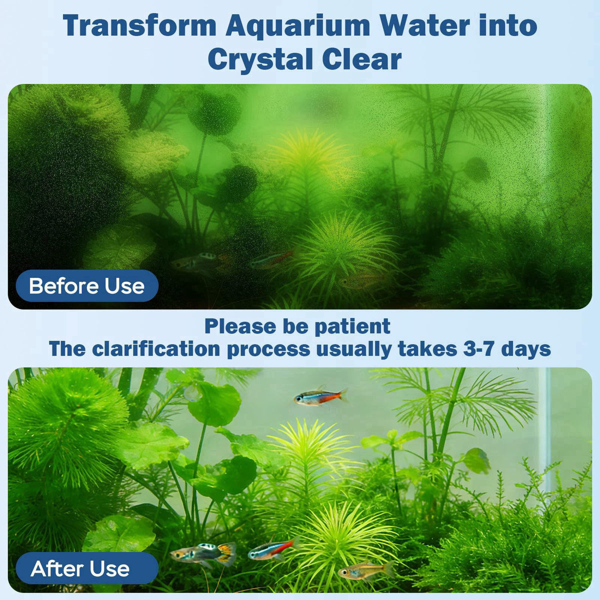 Devopet Aquarium U-V Filter for Green Water, Fish Tank Filter with U-V Light & Timer, Turtle Tank Filter with Dual Outle