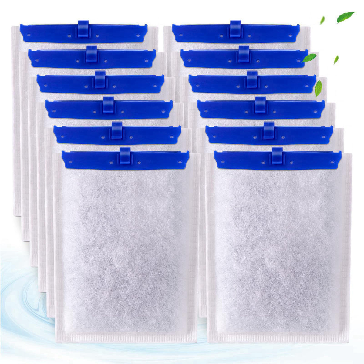 xbbwmrs 12-Pack Large Replacement Filter Cartridges Compatible with Tetra Whisper Bio-Bag Filters Large Aquarium Filter 