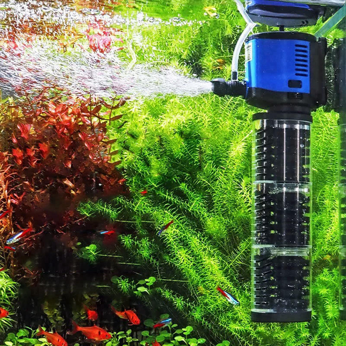 TARARIUM Fish Tank Filter Powerful 400GPH for 75-200 Gallon Large Aquarium Small Pond Fountain, Wave-maker Submersible W