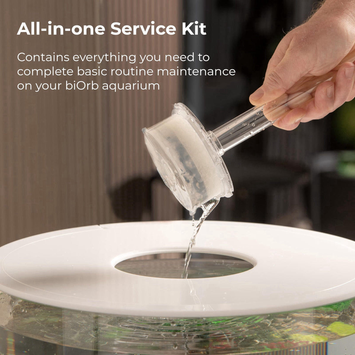 biOrb Service Kit x3 Plus Water Optimizer with 3 Service Kits, 3 Cleaning Pads, and Water Optimizer – close-up detail